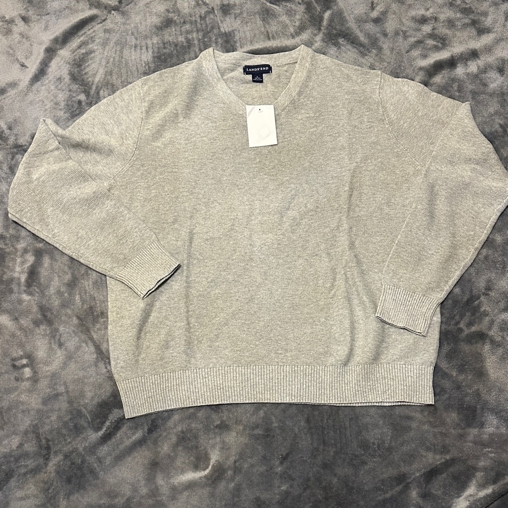 Banana Republic Light Gray Crewneck Sweater